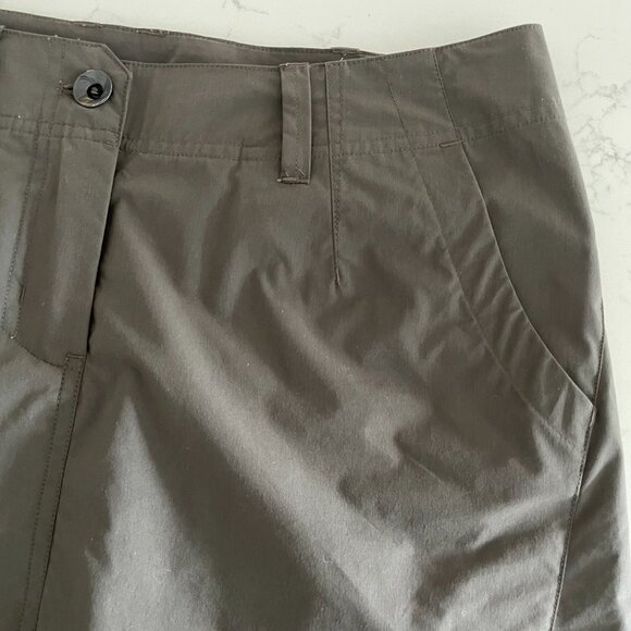ARC'TERYK Relaxed Fit Athletic Cotton Nylon Blend Mini Skirt Dk Olive Green Sz 6 - Picture 3 of 9